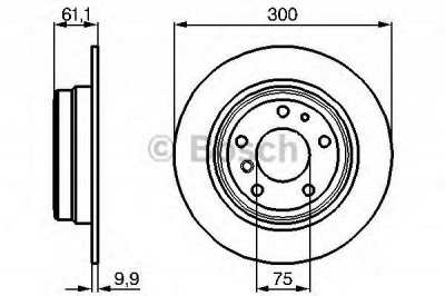 BOSCH 0986478321 -  Тормозной диск