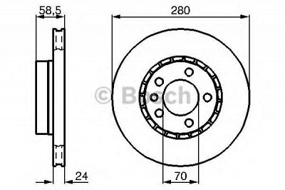 BOSCH 0986478326 -  Тормозной диск