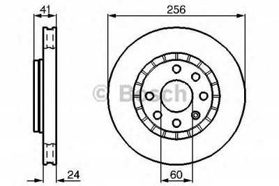 BOSCH 0986478327 -  Тормозной диск