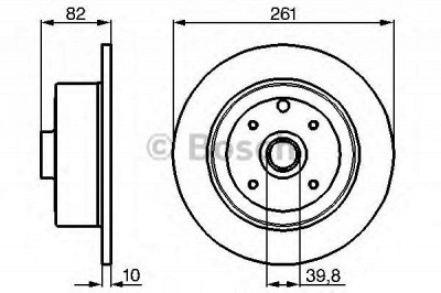 BOSCH 0986478328 -  Тормозной диск
