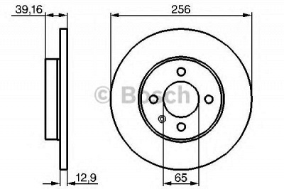 BOSCH 0986478329 -  Тормозной диск