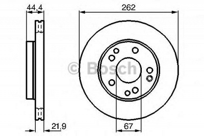 BOSCH 0986478330 -  Тормозной диск