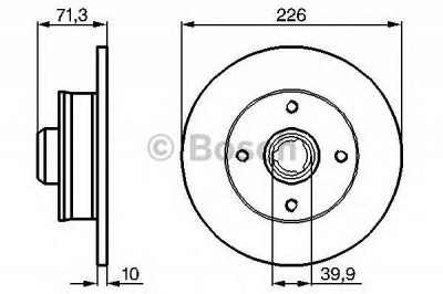BOSCH 0986478331 -  Тормозной диск