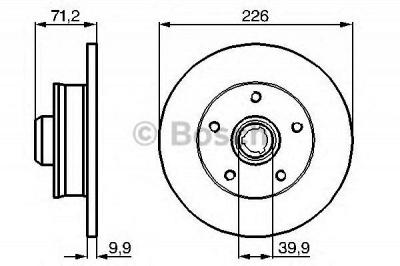 BOSCH 0986478332 -  Тормозной диск
