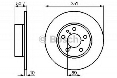BOSCH 0986478341 -  Тормозной диск