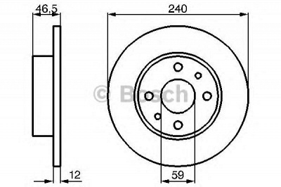 BOSCH 0986478353 -  Тормозной диск