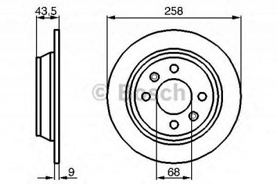 BOSCH 0986478374 - Тормозной диск