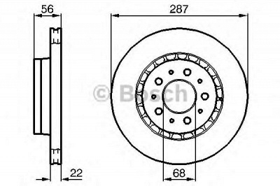 BOSCH 0986478388 -  Тормозной диск