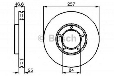 BOSCH 0986478397 -  Тормозной диск