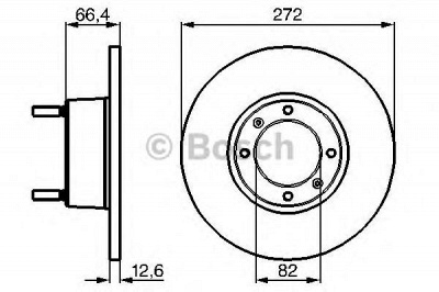BOSCH 0986478402 -  Тормозной диск