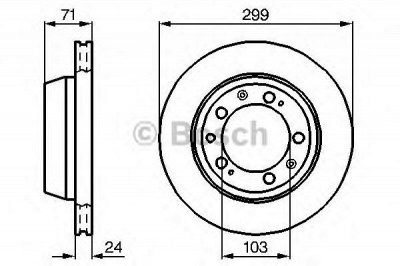 BOSCH 0986478417 -  Тормозной диск