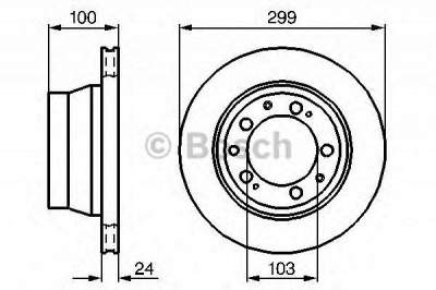 BOSCH 0986478419 -  Тормозной диск