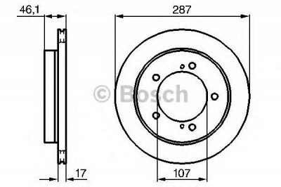 BOSCH 0986478422 - Тормозной диск