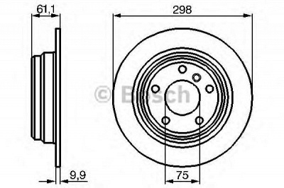 BOSCH 0986478425 -  Тормозной диск