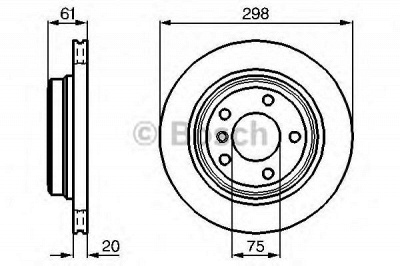 BOSCH 0986478426 -  Тормозной диск