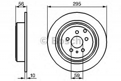 BOSCH 0986478435 -  Тормозной диск