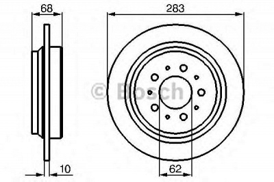 BOSCH 0986478445 -  Тормозной диск