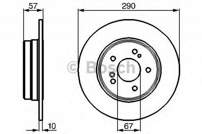 BOSCH 0986478446 -  Тормозной диск