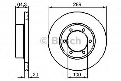 BOSCH 0986478453 -  Тормозной диск