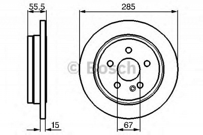 BOSCH 0986478469 -  Тормозной диск