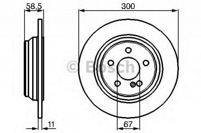BOSCH 0986478472 -  Тормозной диск