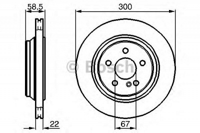 BOSCH 0986478473 -  Тормозной диск