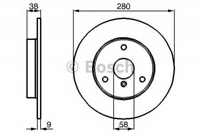 BOSCH 0986478479 -  Тормозной диск