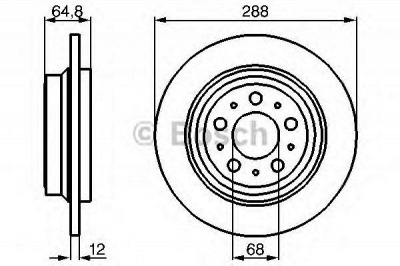 BOSCH 0986478495 -  Тормозной диск