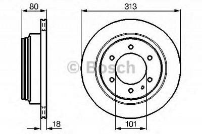 BOSCH 0986478496 -  Тормозной диск