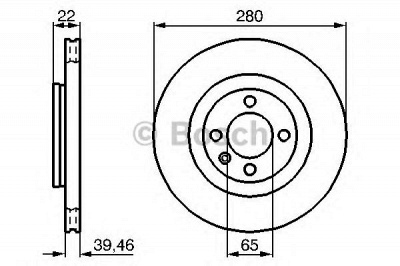 BOSCH 0986478508 -  Тормозной диск
