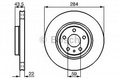 BOSCH 0986478521 -  Тормозной диск