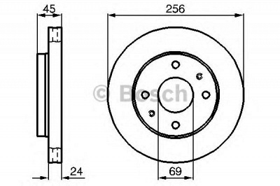 BOSCH 0986478531 -  Тормозной диск