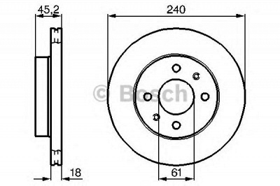BOSCH 0986478533 -  Тормозной диск