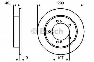 BOSCH 0986478539 -  Тормозной диск