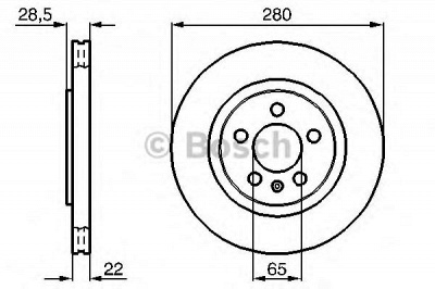 BOSCH 0986478542 -  Тормозной диск
