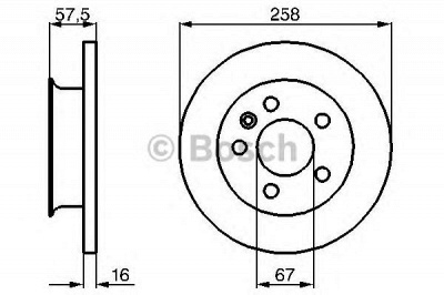 BOSCH 0986478544 -  Тормозной диск