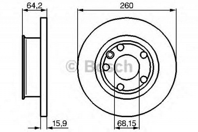 BOSCH 0986478547 -  Тормозной диск