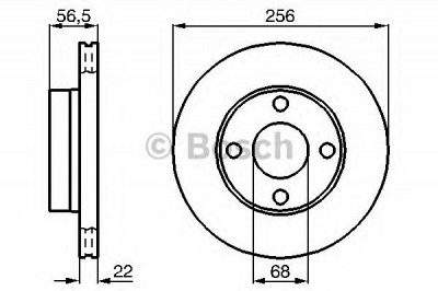 BOSCH 0986478550 -  Тормозной диск