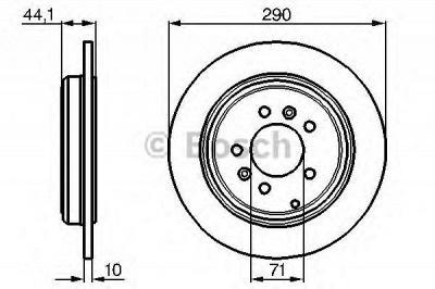 BOSCH 0986478556 - Тормозной диск
