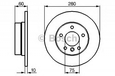 BOSCH 0986478561 -  Тормозной диск