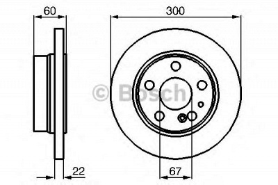 BOSCH 0986478566 -  Тормозной диск