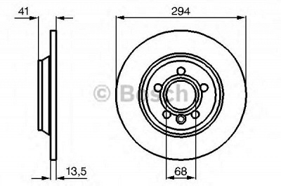 BOSCH 0986478569 -  Тормозной диск