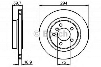 BOSCH 0986478570 -  Тормозной диск