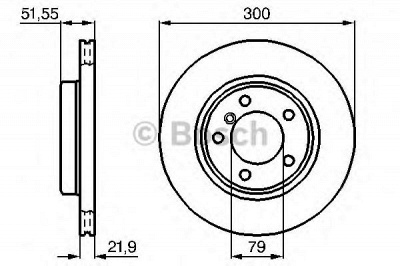 BOSCH 0986478571 -  Тормозной диск