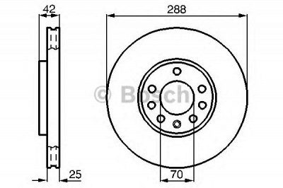 BOSCH 0986478588 -  Тормозной диск