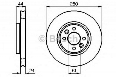 BOSCH 0986478590 -  Тормозной диск