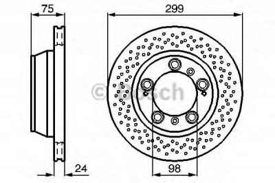BOSCH 0986478592 -  Тормозной диск