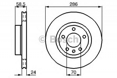 BOSCH 0986478594 -  Тормозной диск