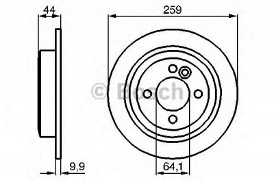 BOSCH 0986478601 -  Тормозной диск