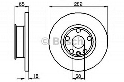 BOSCH 0986478613 -  Тормозной диск